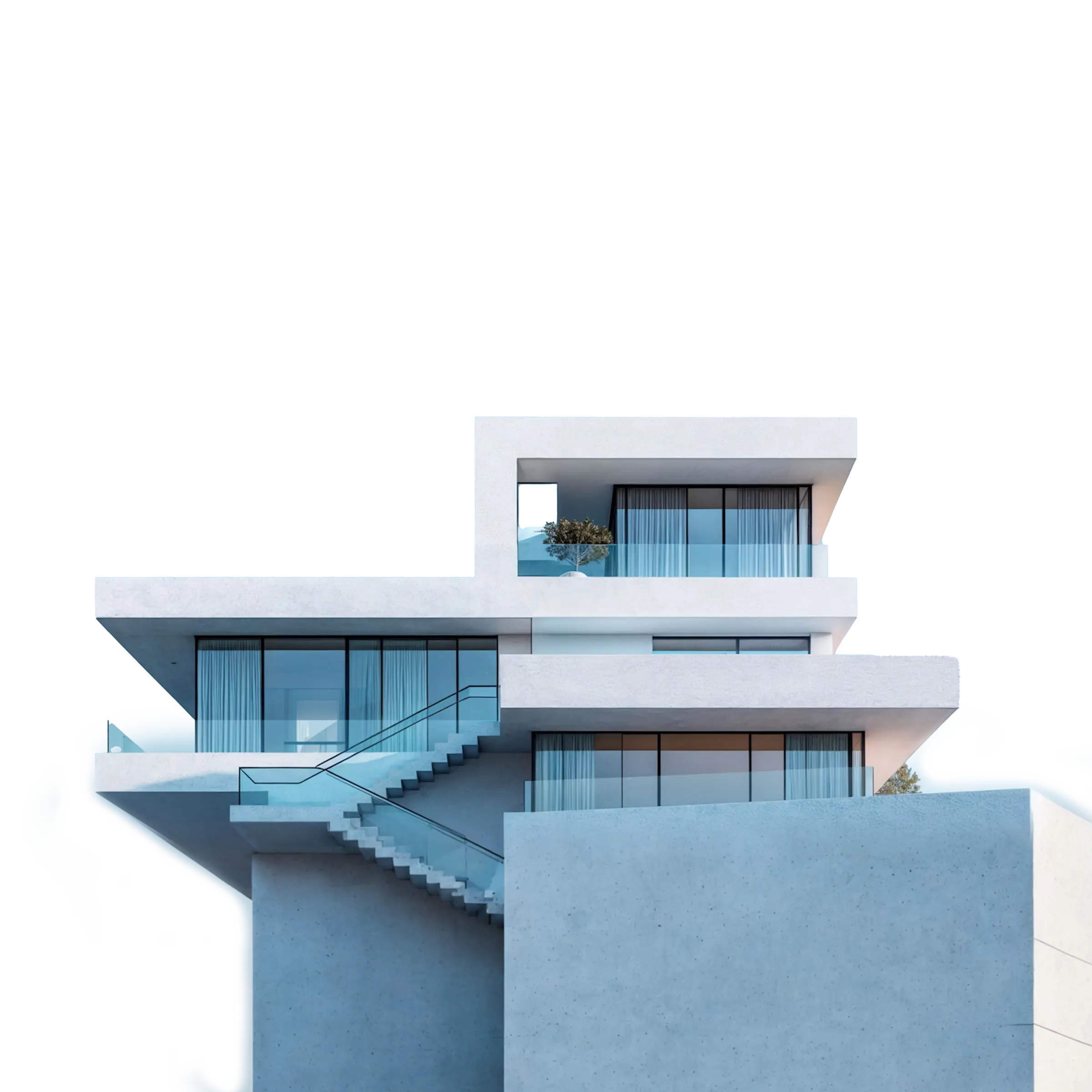 Modern building illustration
